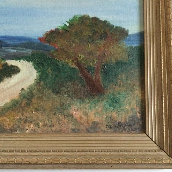 Original art painting on canvas board small landscape wall hanging home decor - Picture 5 of 7